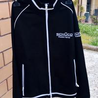 Felpa nera con zip Shuco 