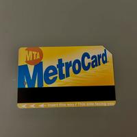 Metrocard MTA New York City.