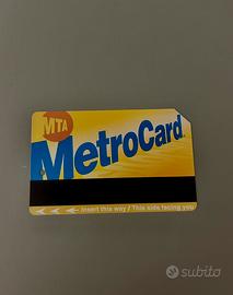 Metrocard MTA New York City.