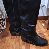 Stivali alti in pelle 44