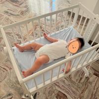 CULLETTA BIANCA PRIMI MESI REGOLABILE IN ALTEZZA