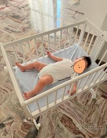 CULLETTA BIANCA PRIMI MESI REGOLABILE IN ALTEZZA