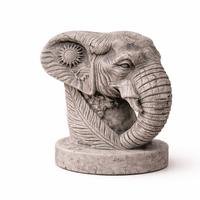 Scultura Elefante in Cemento Zen