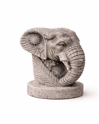 Scultura Elefante in Cemento Zen