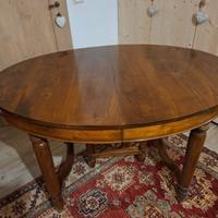Tavolo ovale  '800 in noce
