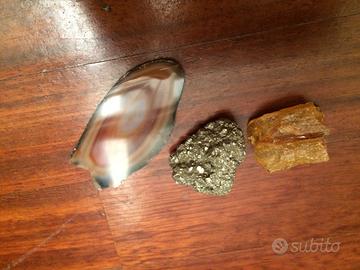 Pietre da collezione agata pirite ambra