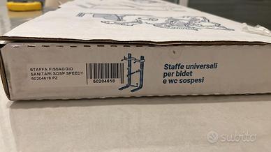 Staffe universali per bidet e wc sospesi Speedy