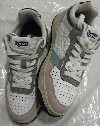 sneakers Gas Blue Jeans n36 camoscio ecooelle 