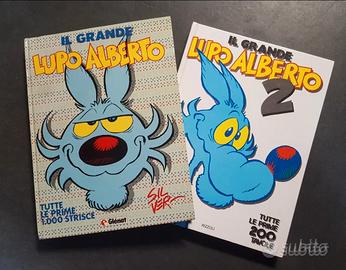 Il grande Lupo Alberto 2 volumi strisce + tavole