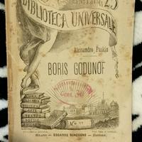 boris godunof biblioteca universale, sonzogno 1889