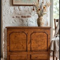 Antico mobile contenitore in legno massello - 1800