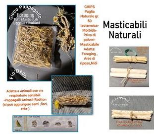 Giochi per Pappagalli Animali Masticabili Foraging