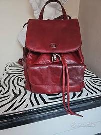 Zaino vintage bordeaux The Bridge in cuoio 