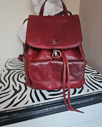 Zaino vintage bordeaux The Bridge in cuoio 
