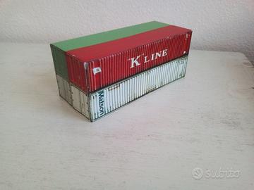 4 Container 40 ft modellismo scala H0 1:87