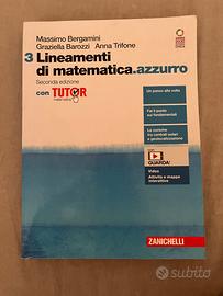 Libro matematica 3 Lineament di matematica azzurro
