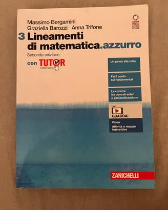 Libro matematica 3 Lineament di matematica azzurro