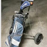 Mazze da golf ragazzo/a con carrello