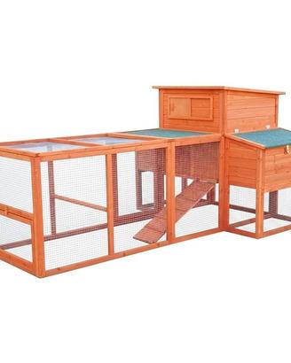 Pollaio da giardino in legno per galline ovaiole