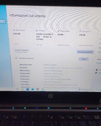 elitebook hp 8440p intel I5 Vpro win10
