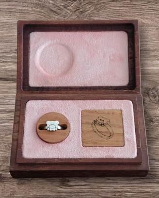 Anello da donna artigianele im argneto