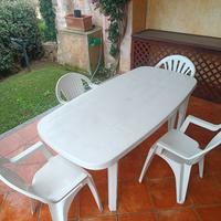 Tavolo in resina per giardino o veranda