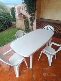 Tavolo in resina per giardino o veranda