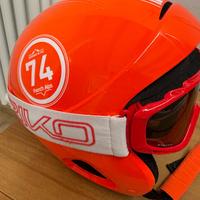 Casco e maschera sci bambini