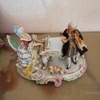 Statuetta musicisti in porcellana 