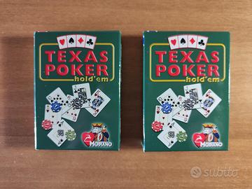 Due mazzi di carte Poker hod'em Modiano