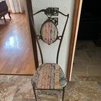 Sedia vintage in metallo