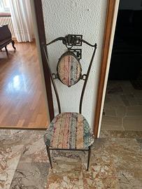 Sedia vintage in metallo