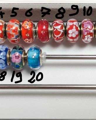 Charm in Vetro di Murano e Argento 925
