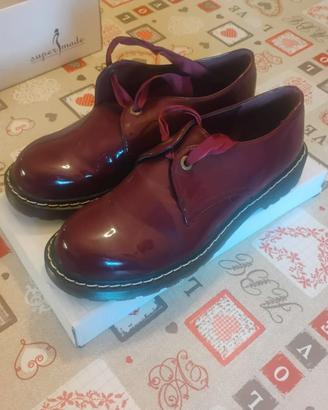 SCARPE DONNA COL WINE RED MIS. 41 , LACCATE