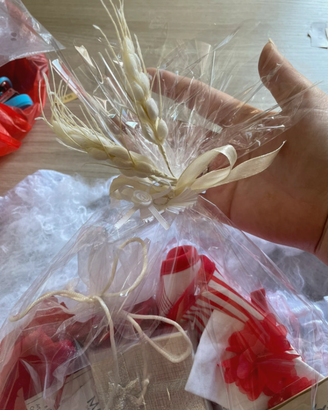 Confezione porta fortuna per nascita marca Manai