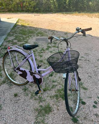 Bicicletta Donna Vintage Olanda 28" Lilla "