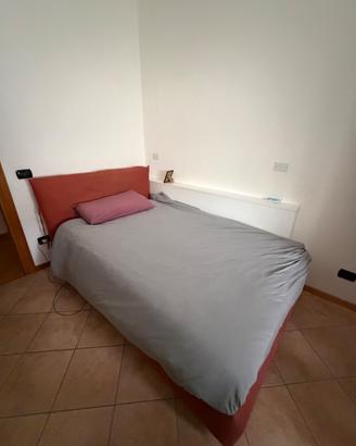 Letto contenitore una piazza e mezza con materasso