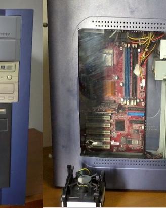 Case PC Desktop con relativa scheda madre