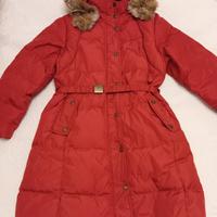 piumino lungo bambina in vera piuma d'oca 