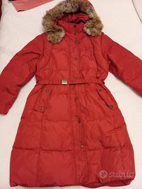 piumino lungo bambina in vera piuma d'oca 