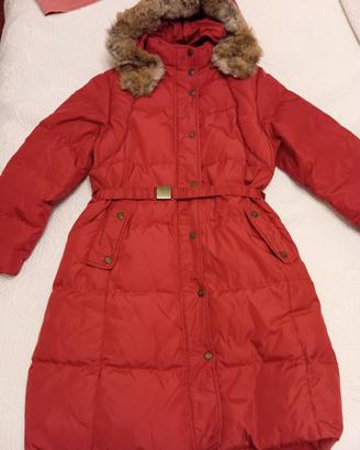piumino lungo bambina in vera piuma d'oca 