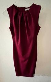 Tubino aderente amaranto