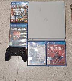 PS4 Slim 500gb+Controller+4 videogiochi