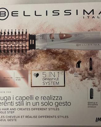 Spazzola capelli NUOVA Bellissim Imetec 5 in 1