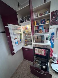 Cucina componibile Rosso Laccato 3,60