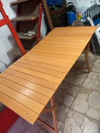 Tavolo Pieghevole in Legno - Ideale per Esterno