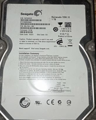 Hard disk  1tb Toshiba WD lenovo seagate