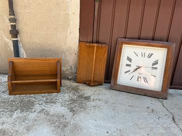 Set porta rotolo/porta spezie/orologio