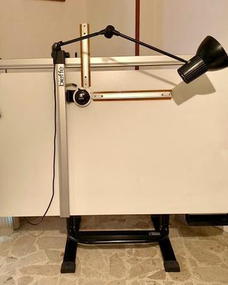 TAVOLO PROFESSIONALE TECNIGRAFO BIEFFE + SGABELLO