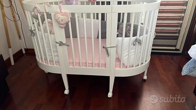 Culla Pali Lab 03 + kit trasformazione in lettino